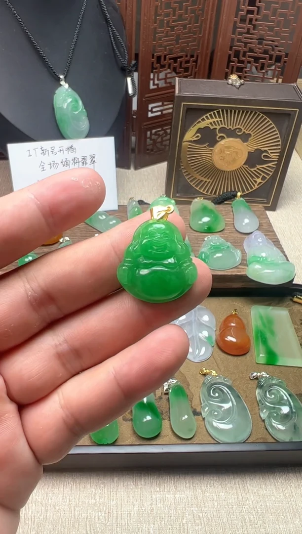 颈饰未镶嵌翡翠所见即所得，一图一物