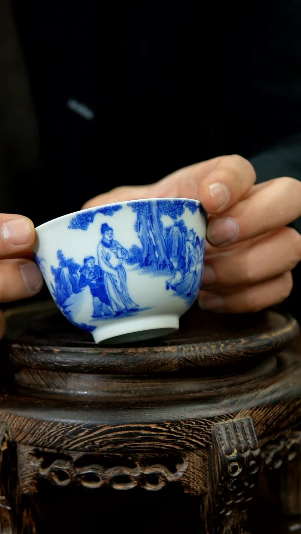 【闪购商品】015函夏非遗朱剑辉人物李白醉酒主人杯