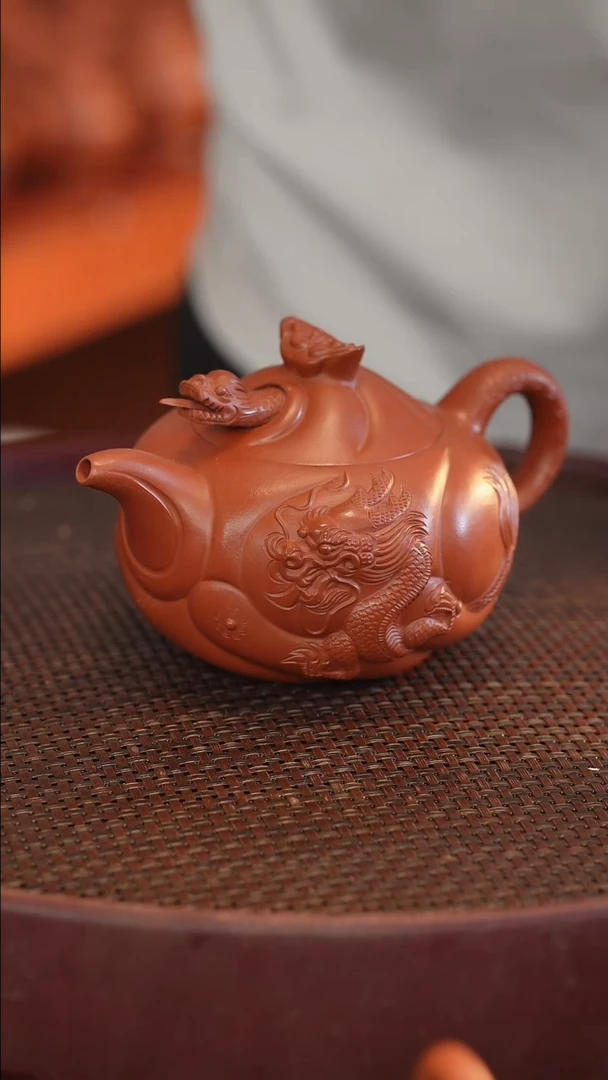 茶壶紫砂原矿手工制作370cc