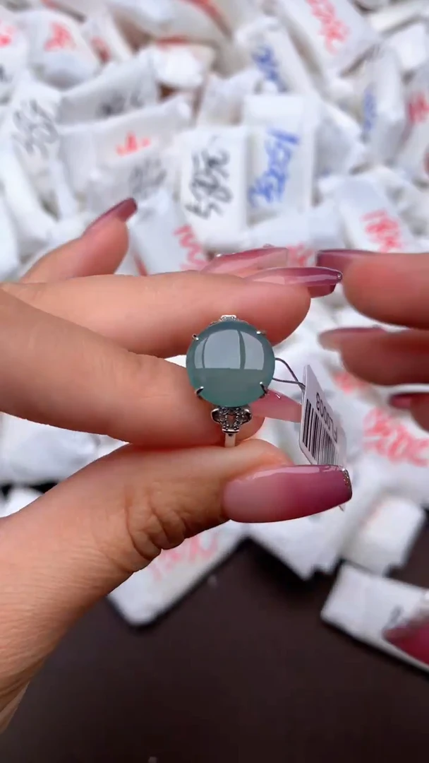 【闪购商品】翡翠戒指银S925镶嵌一