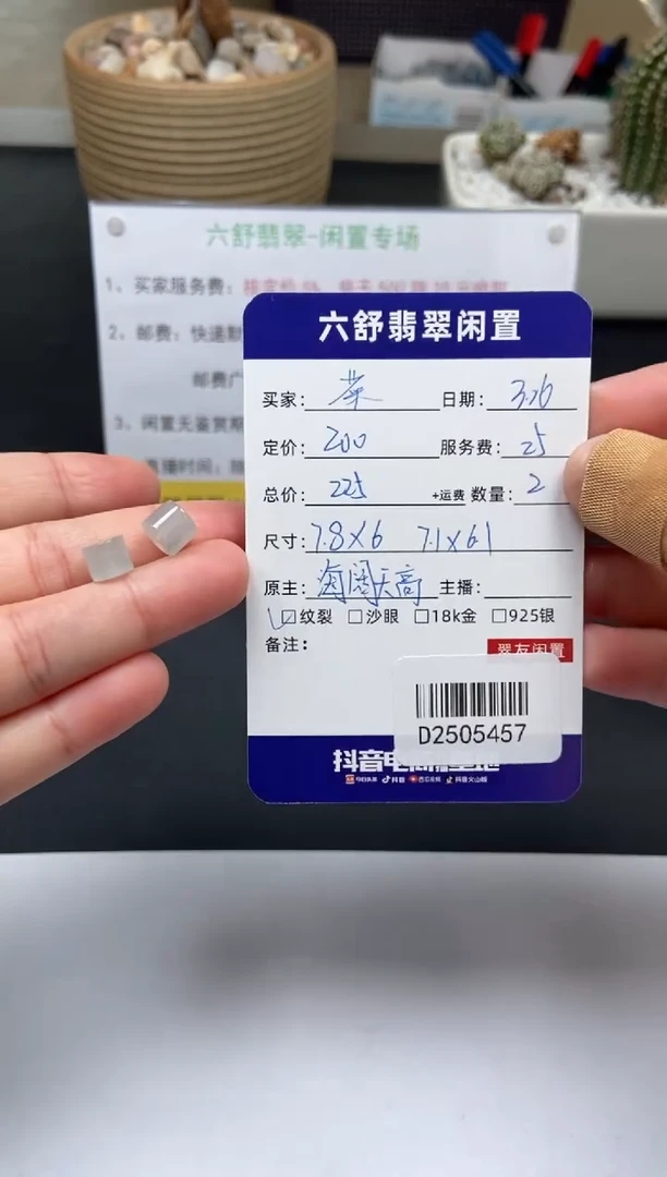 翡翠未镶嵌颈饰D2505457