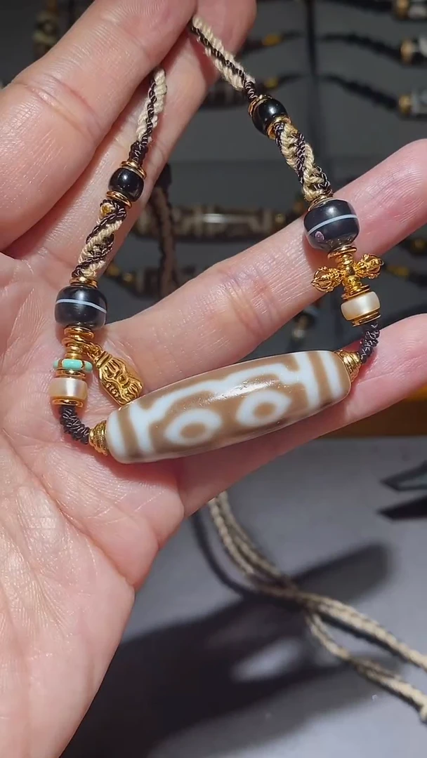 【闪购商品】玛瑙/玉髓颈饰未镶嵌Y62133双手鼓锁骨链