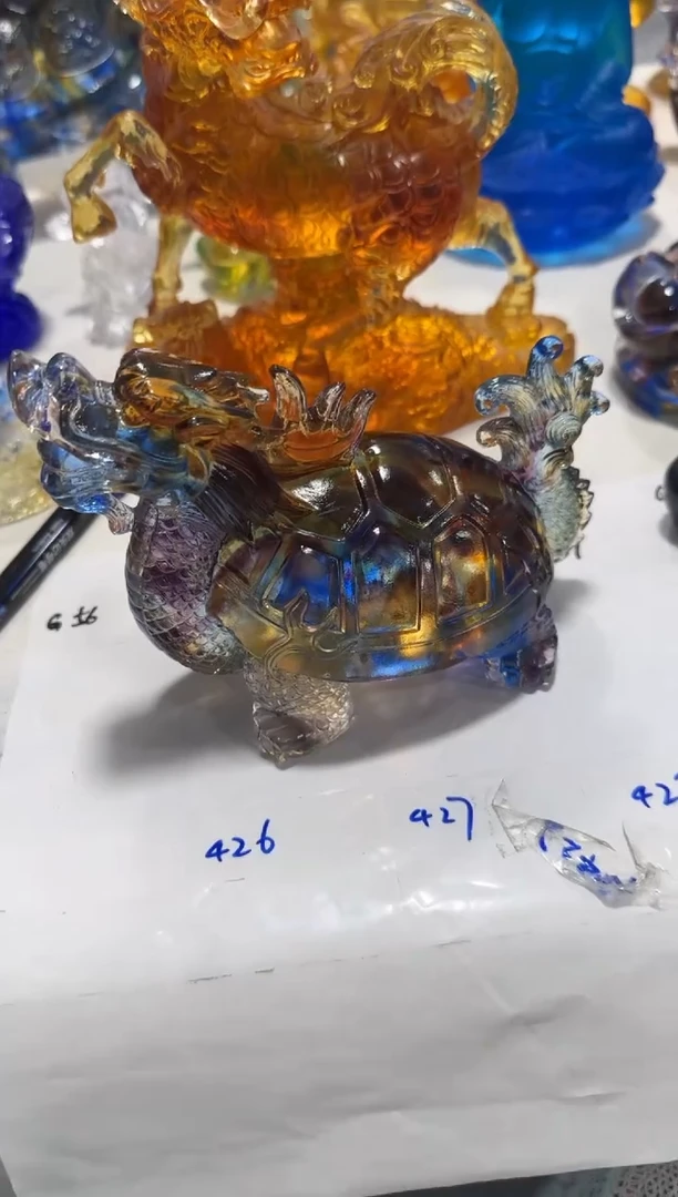 手工艺品琉璃本**猪43  龙龟 微瑕作品  不退不换  介意勿拍