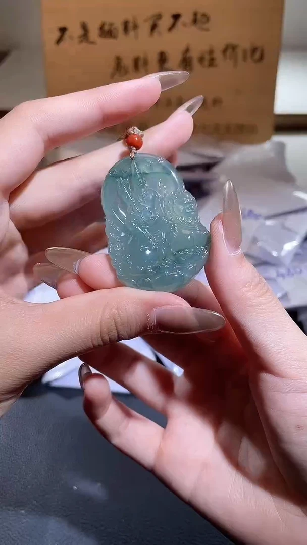 吊坠(不含链)未镶嵌翡翠文殊