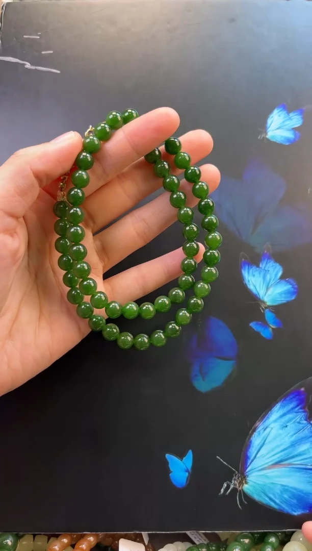 颈饰未镶嵌和田玉项链