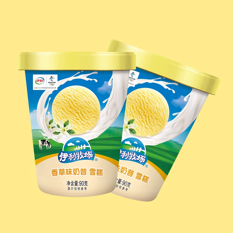 伊利牧场香草味奶昔雪糕