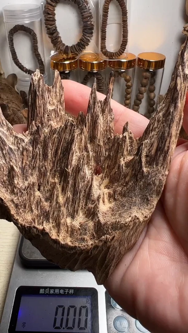 沉香沉香碎屑东马沉香吊口23克