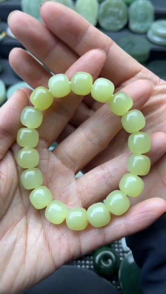 未镶嵌和田玉珠宝半成品手串