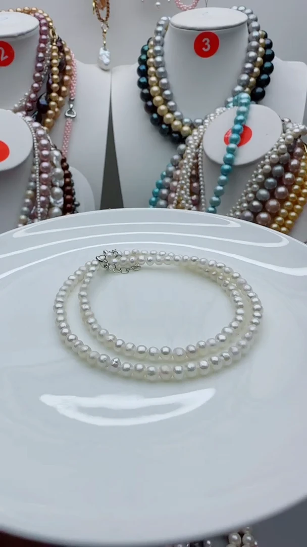 淡水珍珠未镶嵌颈饰1