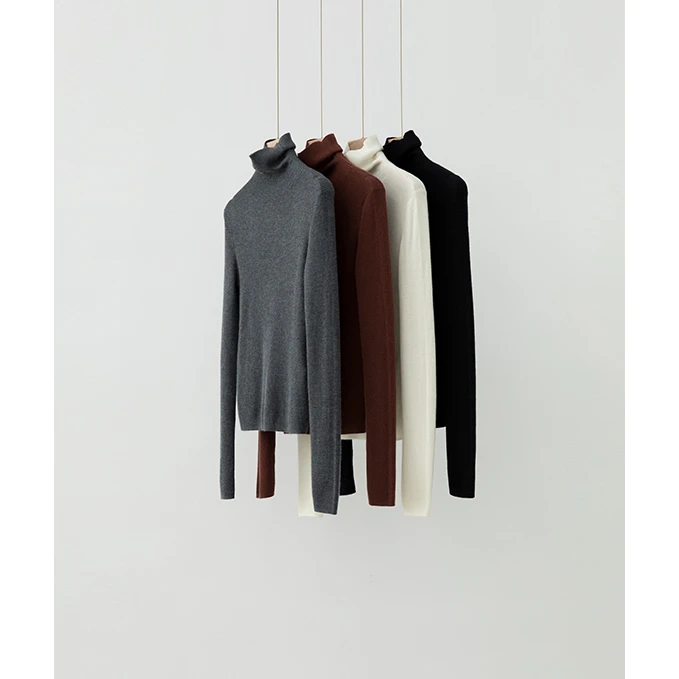 高领后中缝打底针织衫ZZS4K1406