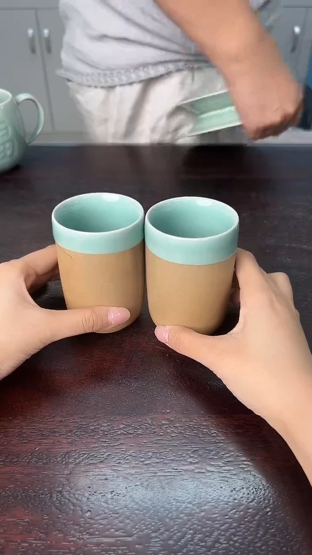 龙泉云间青瓷小米茶器