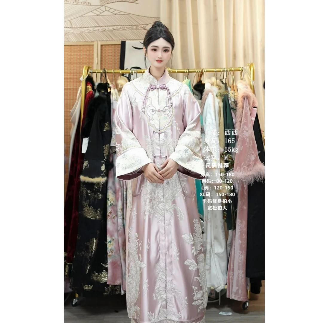 夏维莲2025春季新款日常中国风气质新中式长款外套（1394）