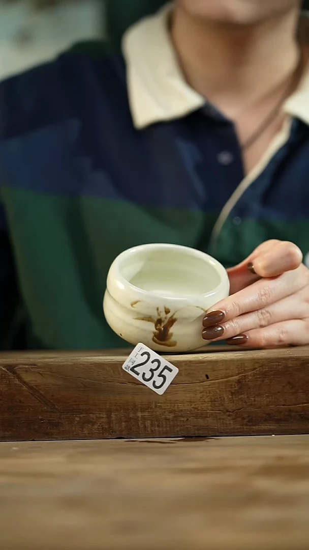 设计师手作！！福利粉引铁绘系列！杯