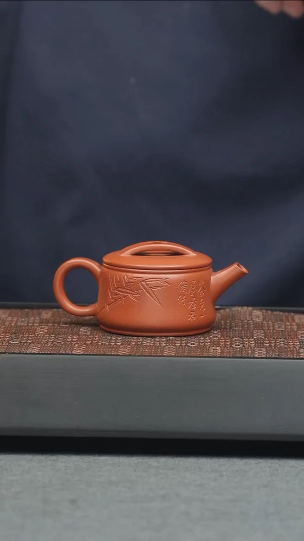 茶壶紫砂五堂 虚瓦-好久不见-刻