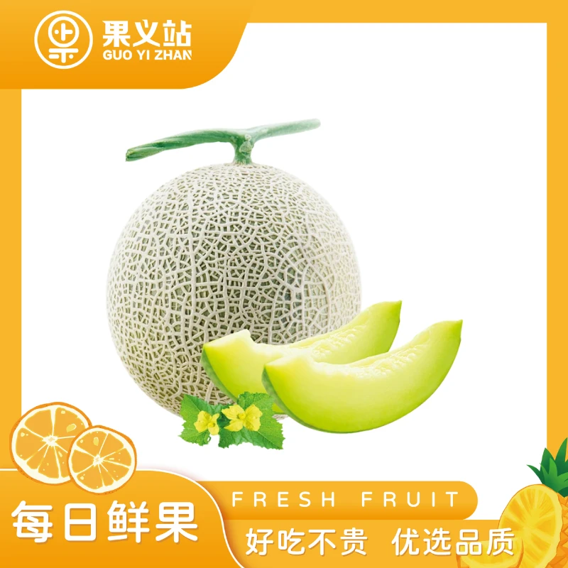 网纹甜瓜一个约3.1~3.3斤±50g