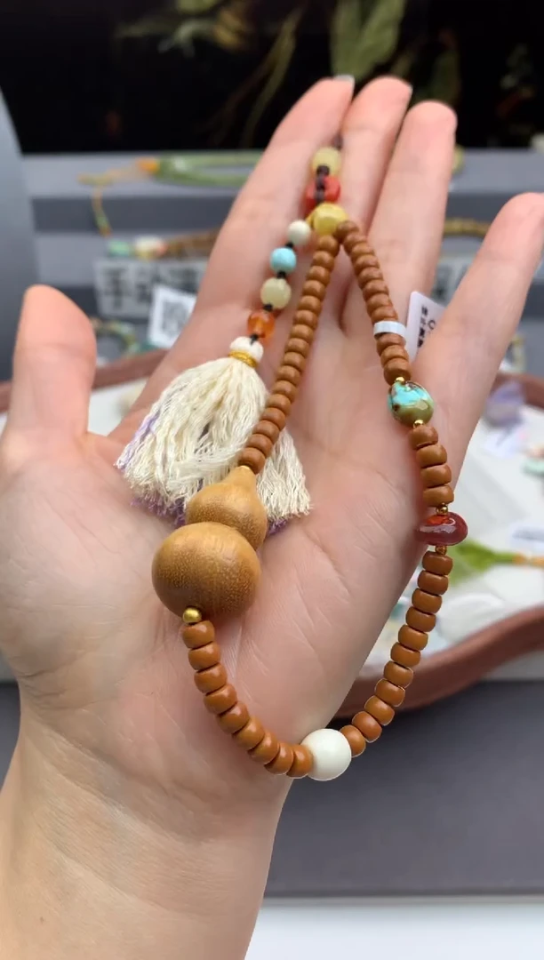 未镶嵌绿松石手机链茜.Q237