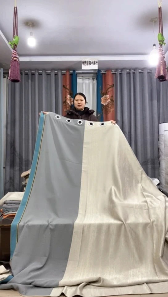 布成品窗帘   6*2.7米