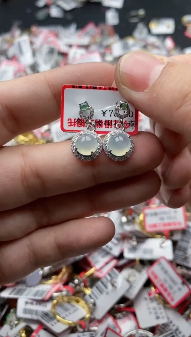 【闪购商品】翡翠戒指银S925镶嵌55555---10