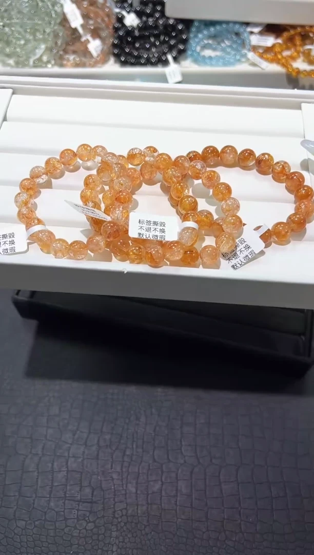 水晶手串未镶嵌39a多样性发其一【1条】默认微瑕10mm