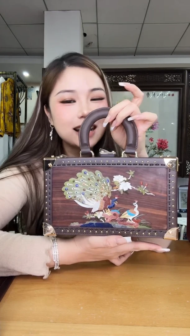 织物用****4百宝嵌手提包包