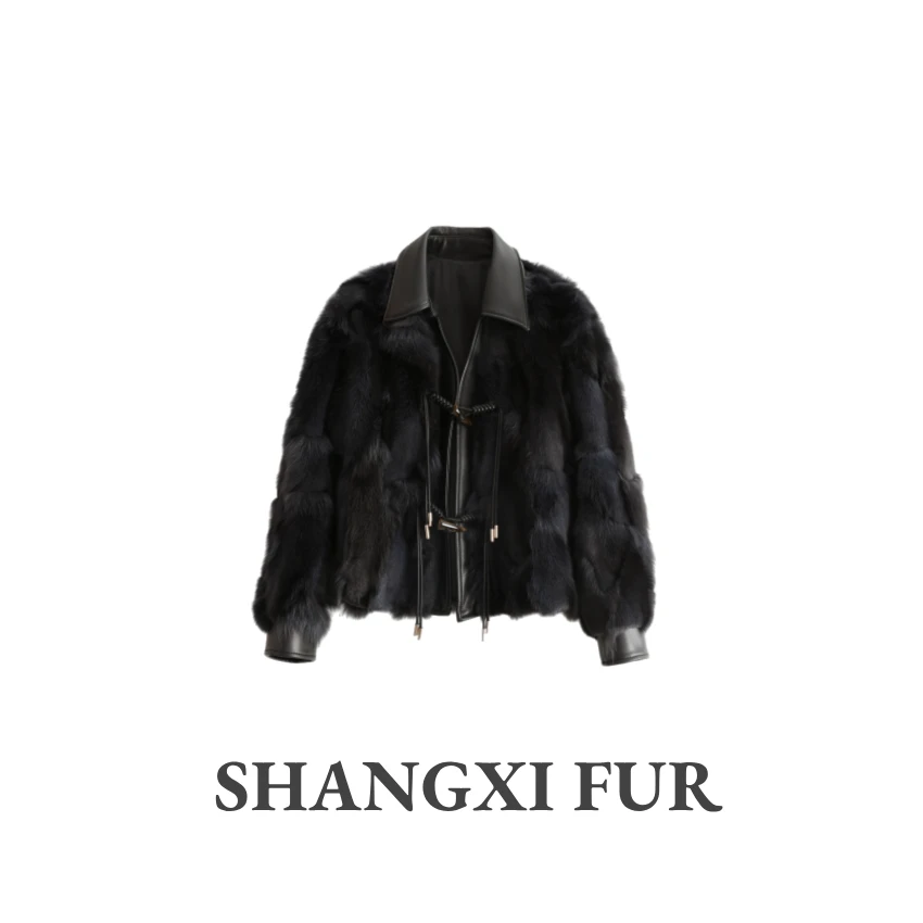 「雪狐夫人」芬兰进口冬季新款气质狐狸毛皮草24171