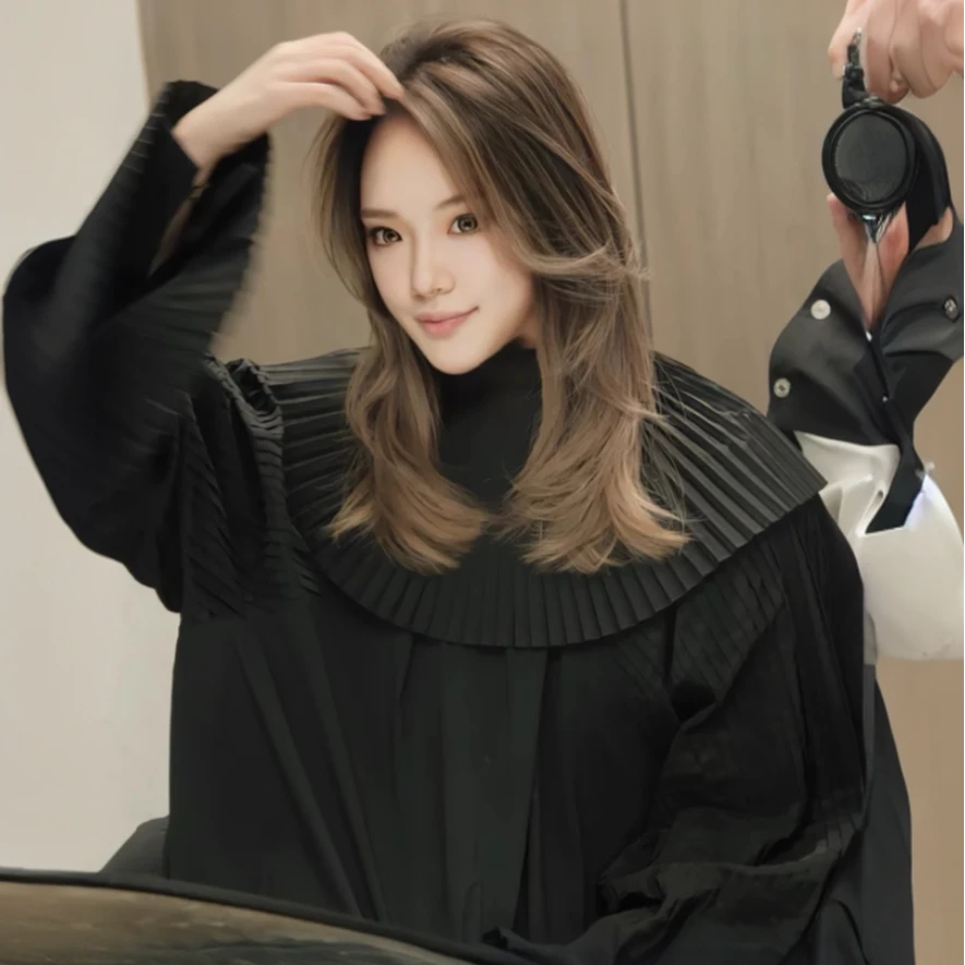 2025升级款王里发围布高档理发围布加大定制logo美发店剪发围布