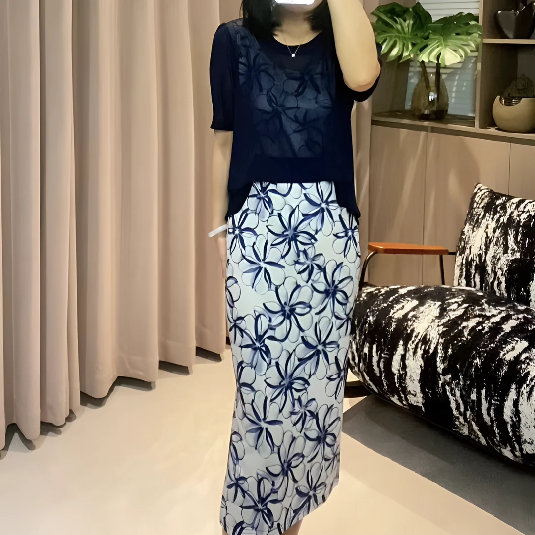 【假两件】时尚高级感气质显瘦女人味连衣裙 YF329