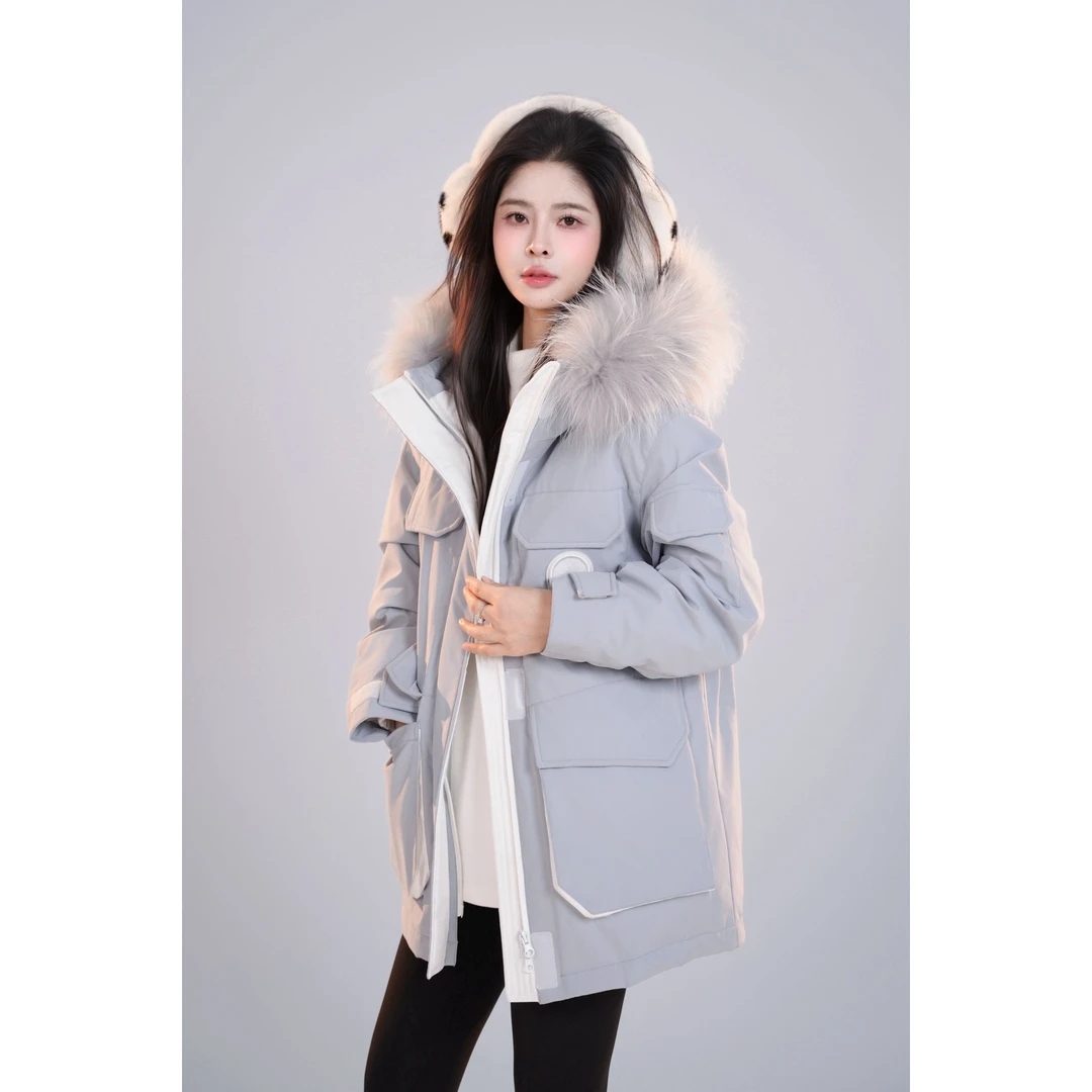 宿慕女款鹅绒服冬季时尚百搭休闲鹅绒服A1605Y小雨女装通勤潮牌