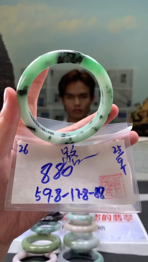 未镶嵌手镯翡翠路*翡翠手镯 下单联系小耳机#26