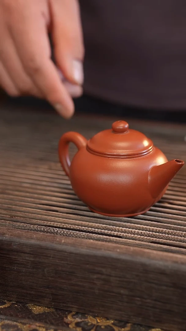 茶壶紫砂150cc 水平  把子裂