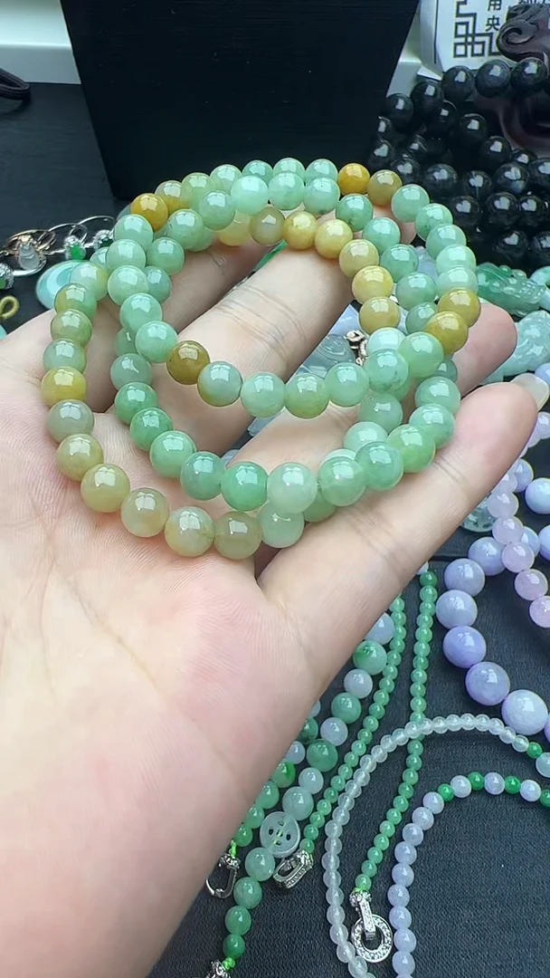 未镶嵌手串翡翠玉珠手串