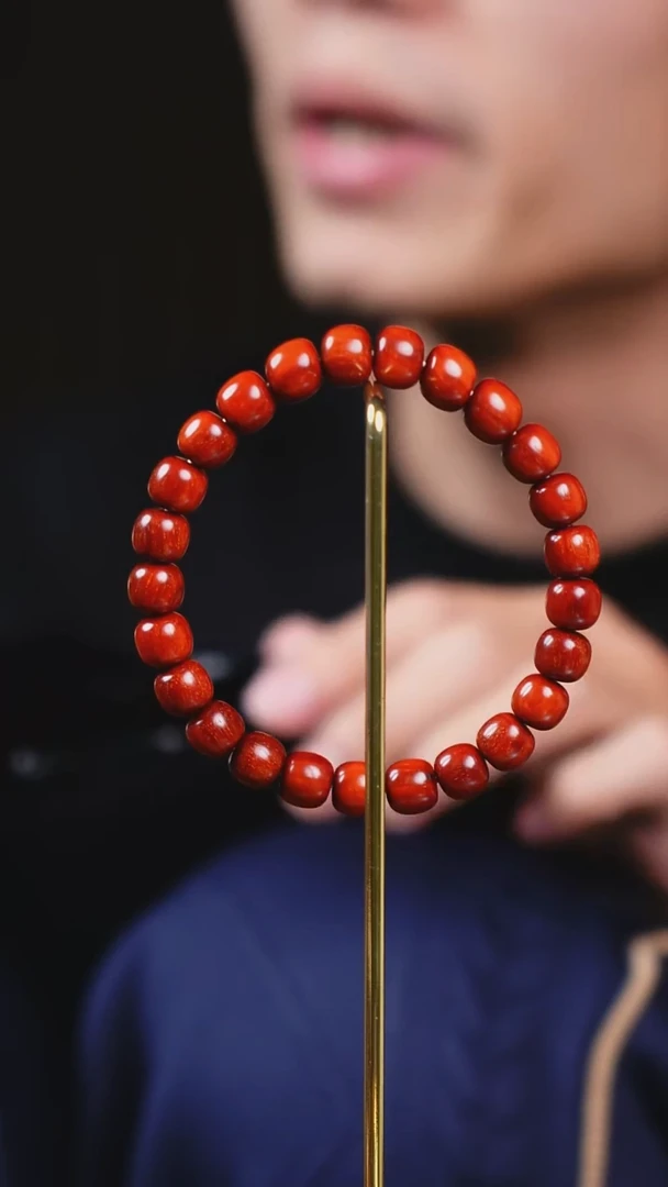 手串/手链小叶紫檀悠**叔SG038 印度小叶紫檀8*8.5mm单圈