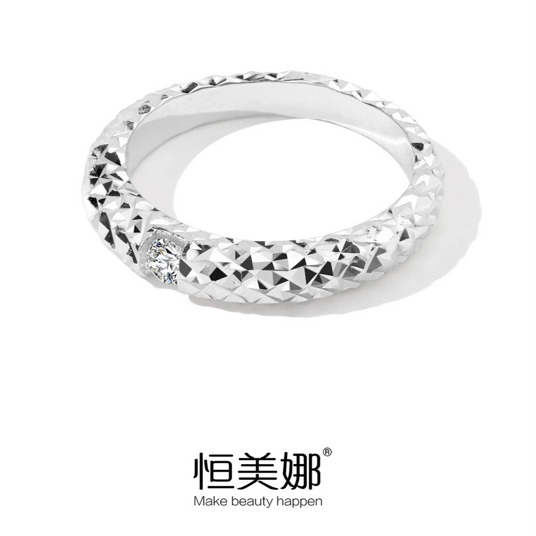 925银莫桑石戒指 龙鳞银戒指 气质秋冬新品小众欧美指环Y