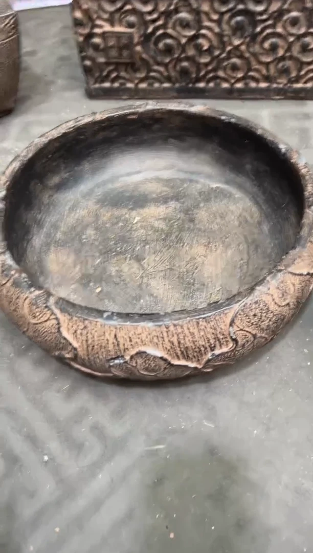 陶土【火山泥】荷韵盆