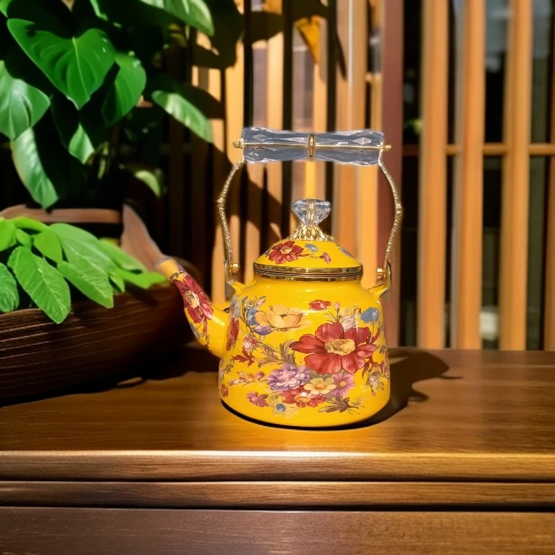 ezna高档家用茶壶黄色1.8L