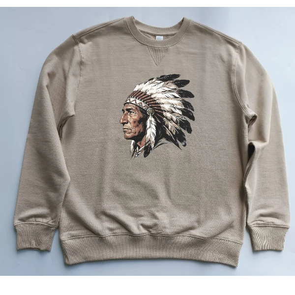 380克重磅精梳棉 印花男女同款外套休闲长袖春秋情侣宽松时尚卫衣