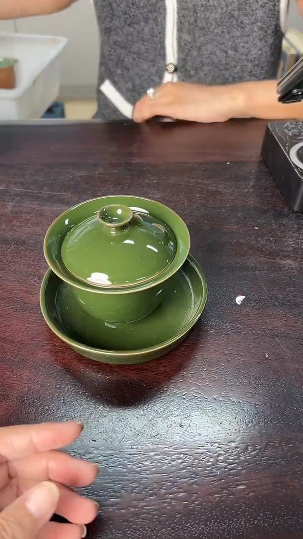 龙泉云间青瓷小米茶器
