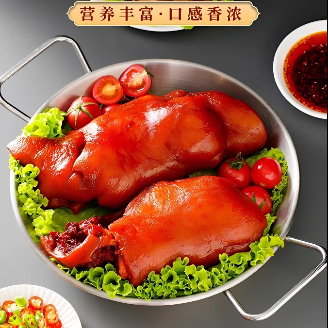 麻油扒猪脸卤味熟食开袋即食下酒菜真 空包装解馋