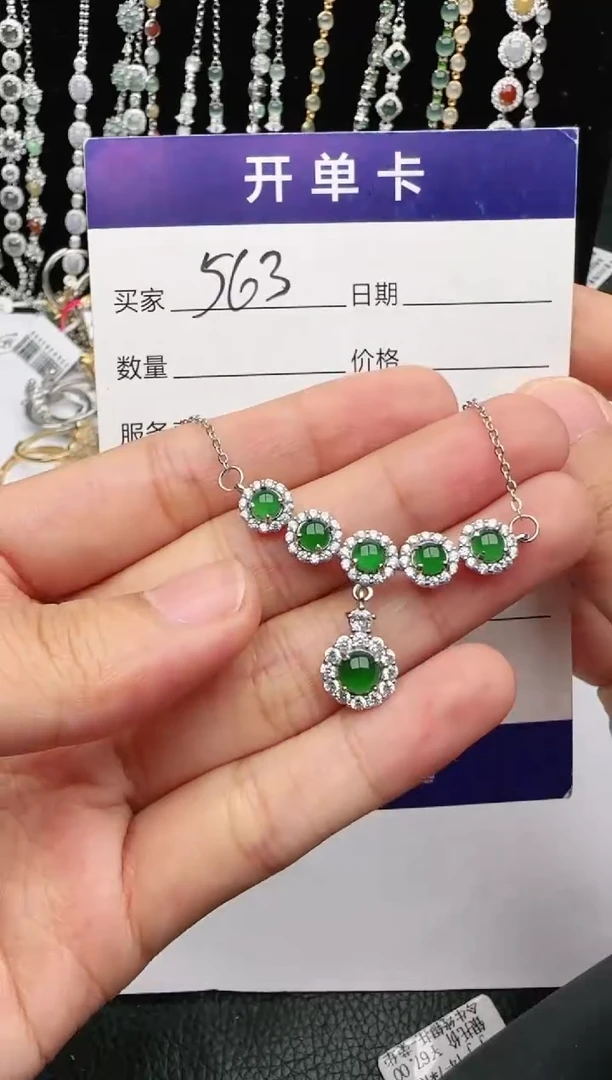 翡翠戒指银S925镶嵌2222