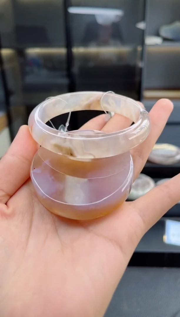 石英质玉手镯未镶嵌60圈口（赠送镯心）34562573