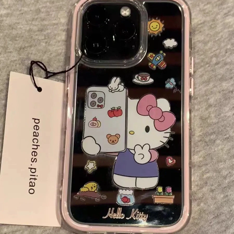 可爱凯蒂猫适用苹果16promax手机壳iPhone15/14女13/12防摔11透明