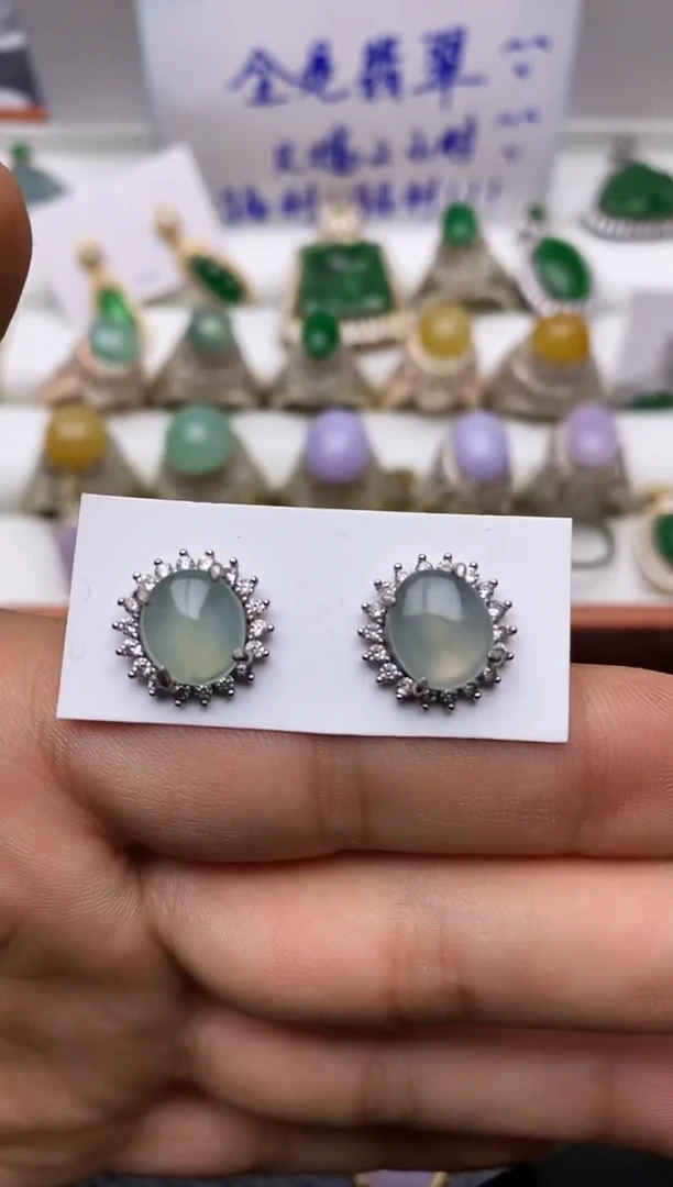 未镶嵌翡翠耳饰1251