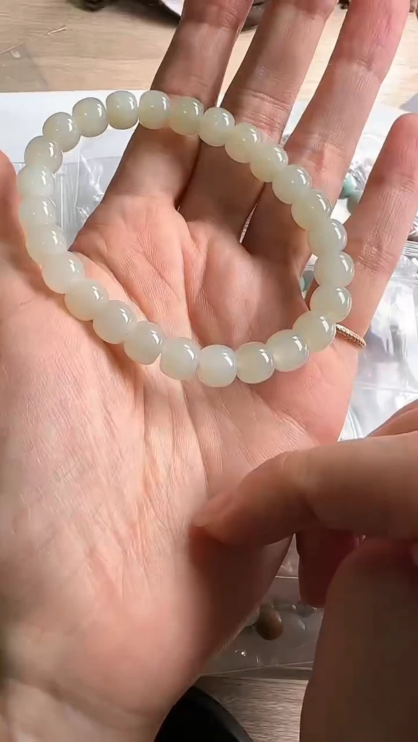 未镶嵌手链和田玉快**虫手链/微瑕