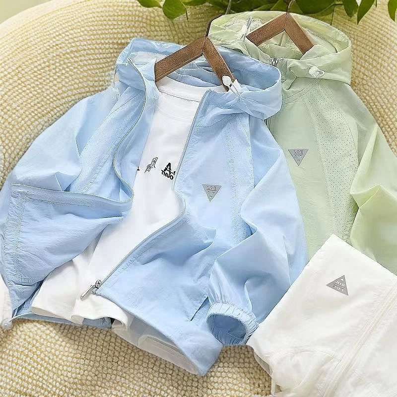 【实体品质】男童打孔透气防晒2025中大童薄防紫外线防水男孩儿童