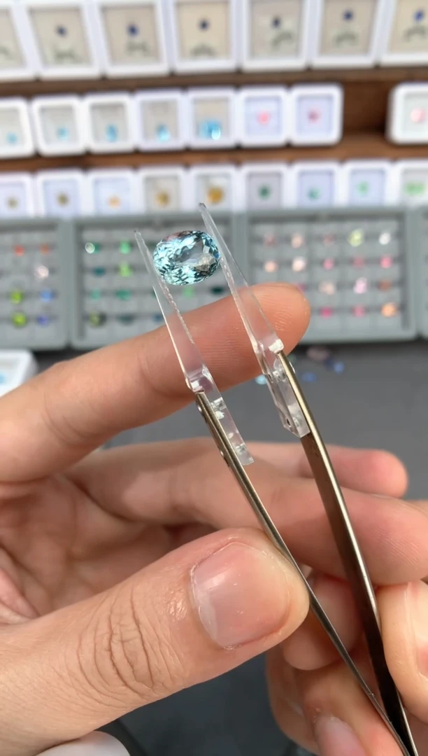 【闪购商品】定制海蓝宝石裸石未镶嵌2.34ct