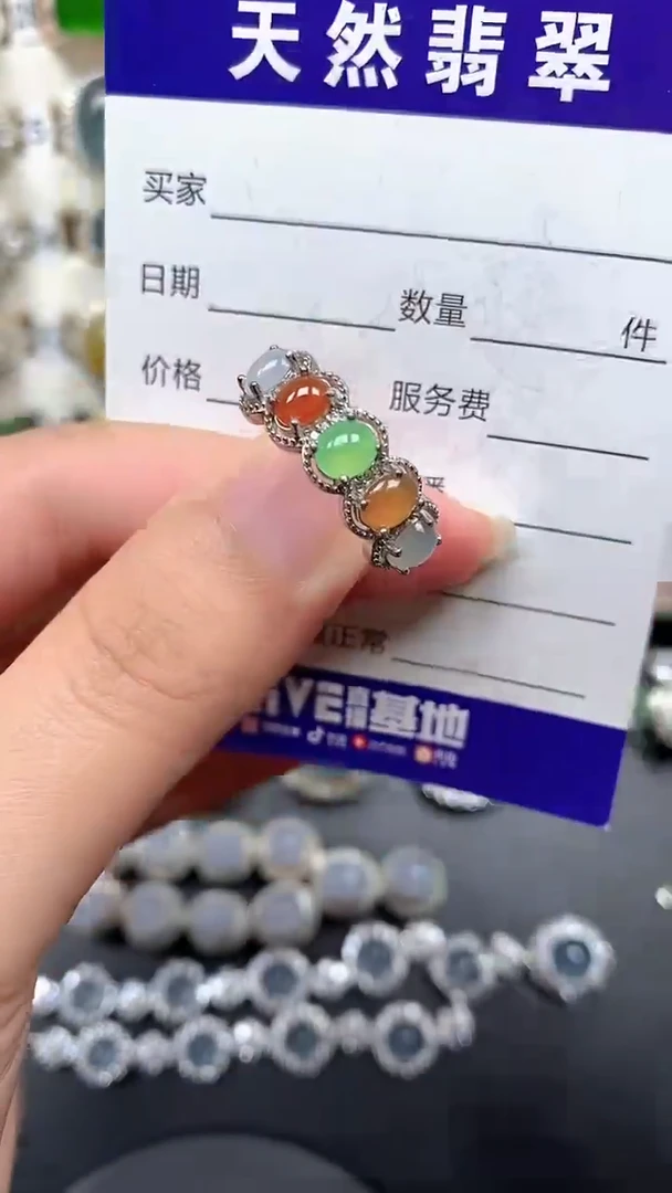 银S925镶嵌戒指翡翠54