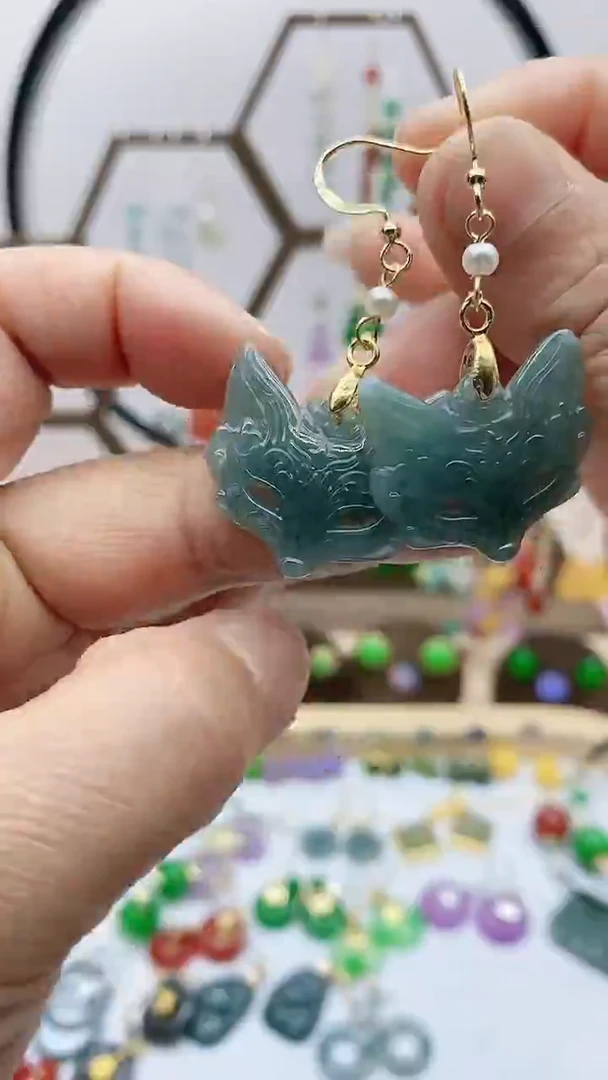 未镶嵌翡翠耳饰718