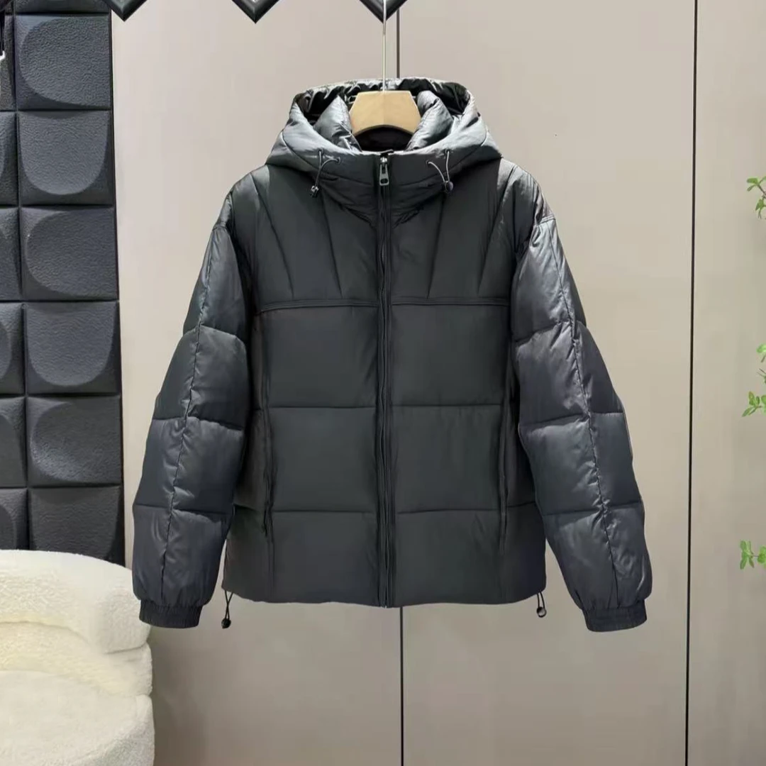 【国标羽绒服】冬季男士云朵泡芙高蓬连帽羽绒服情侣休闲面包服2613