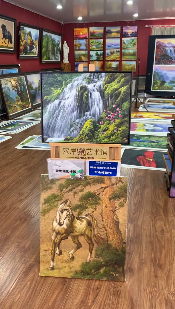 油画【10号】朝鲜原创手绘油画【功勋Ⅰ级画家丨孤品佳作】【顺丰包邮】