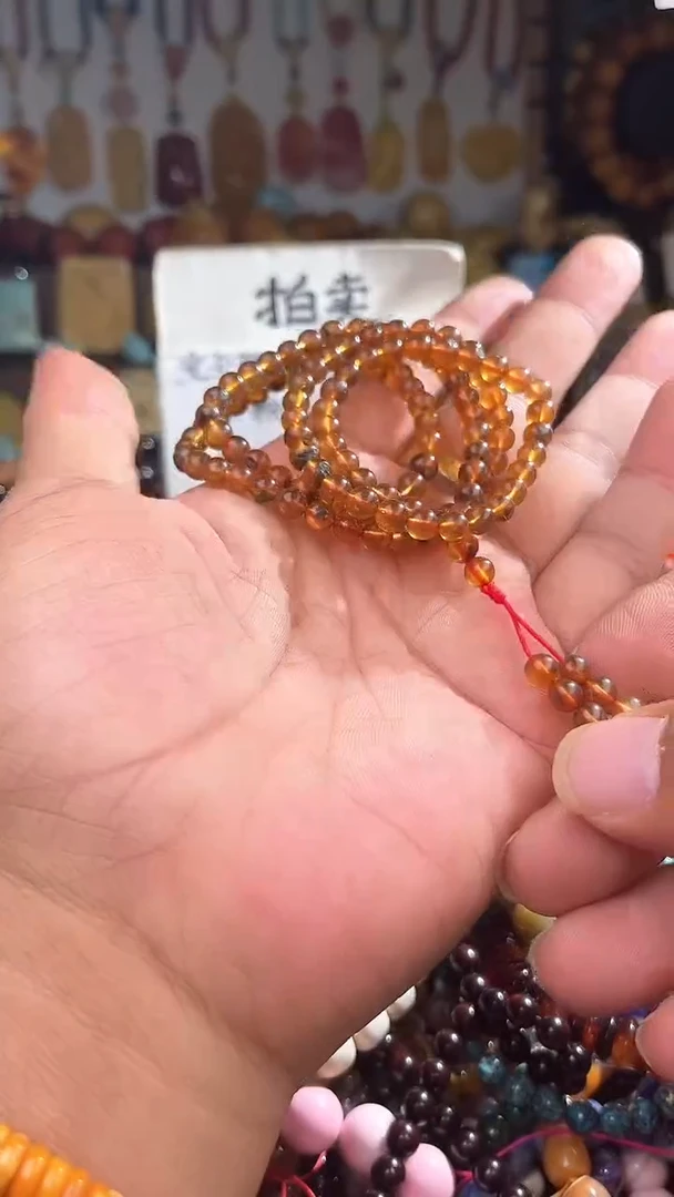 裸石琥珀未镶嵌白* 一物一拍 163524